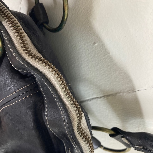 Collection Privee Black Leather Bag Italy NWOT deconstructed Antwerp 7 - Picture 7 of 13